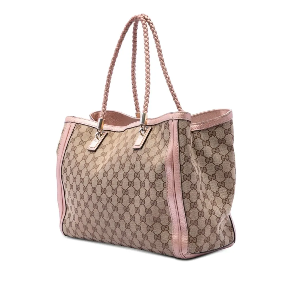 Gucci GG Canvas Bella Tote Beige Very good - Back View