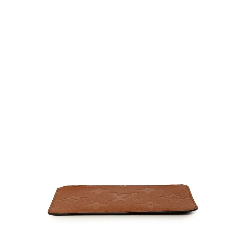 Louis Vuitton Monogram Empreinte Giant Neverfull MM Pouch Brown Leather Very good - Inside View