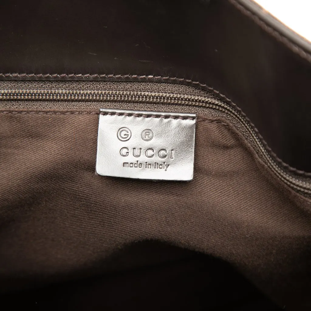 Gucci GG Denim Gifford Tote Brown Very good - Box View