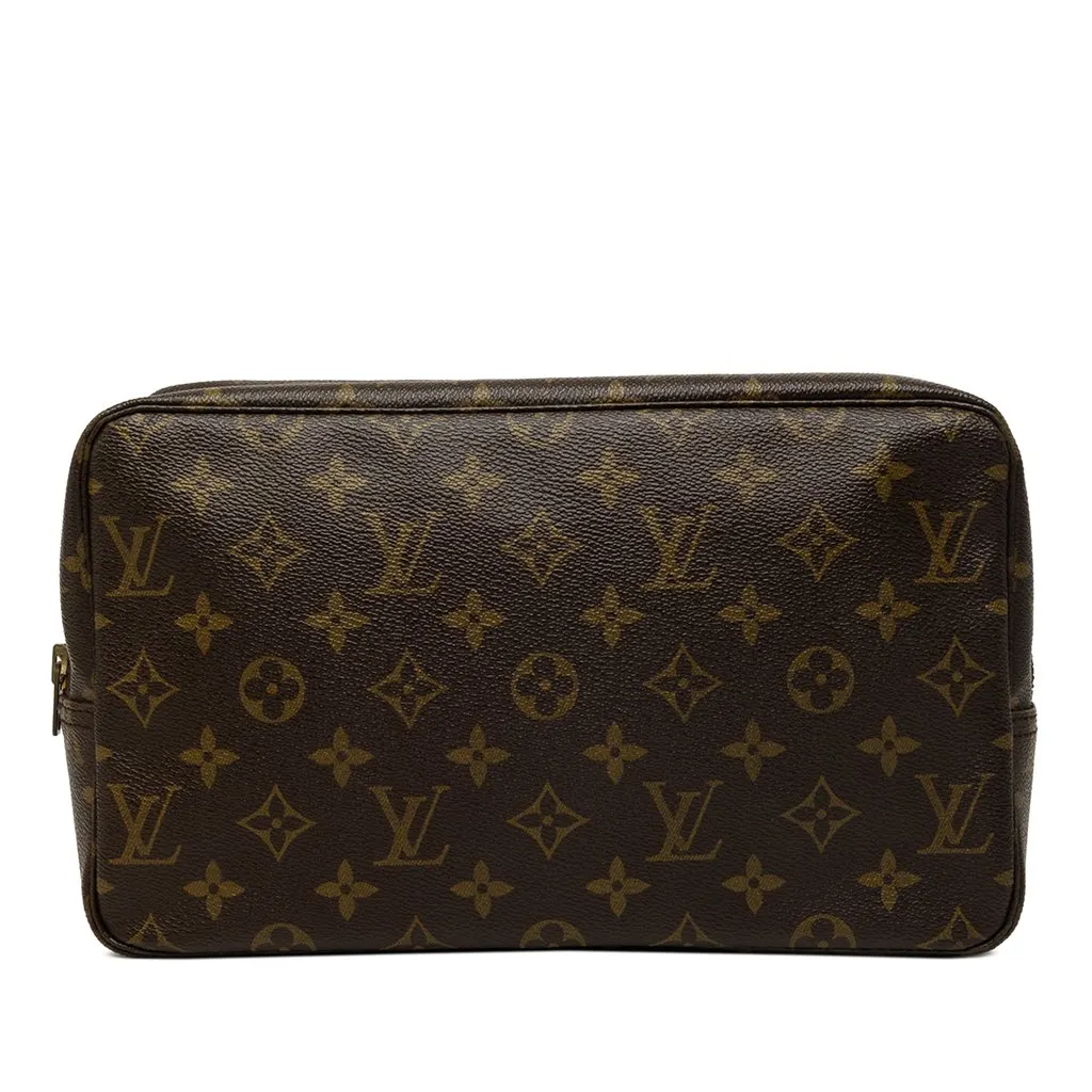 Louis Vuitton Monogram Trousse Toilette 28 Brown Canvas Very good - Front View