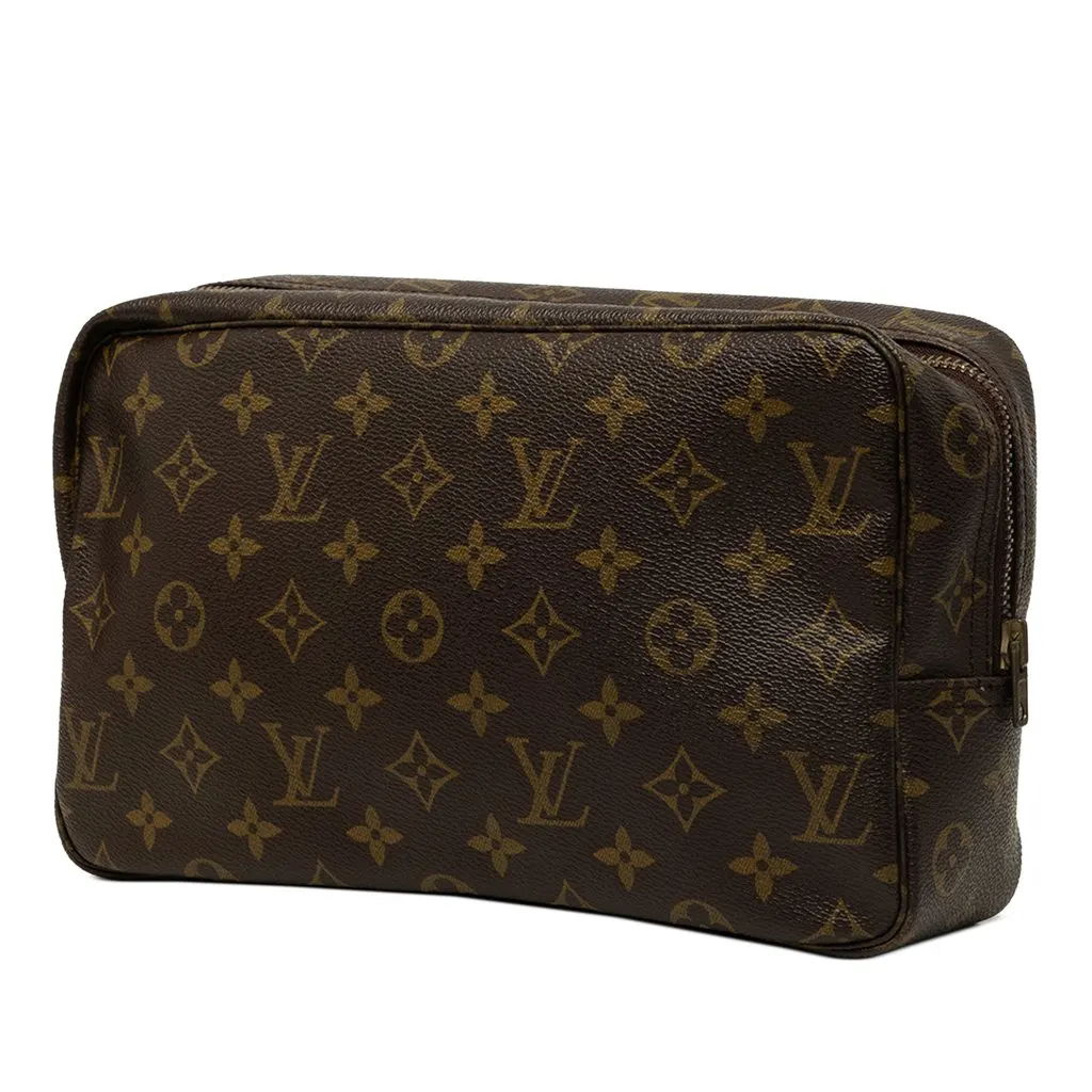 Louis Vuitton Monogram Trousse Toilette 28 Brown Canvas Very good - Back View