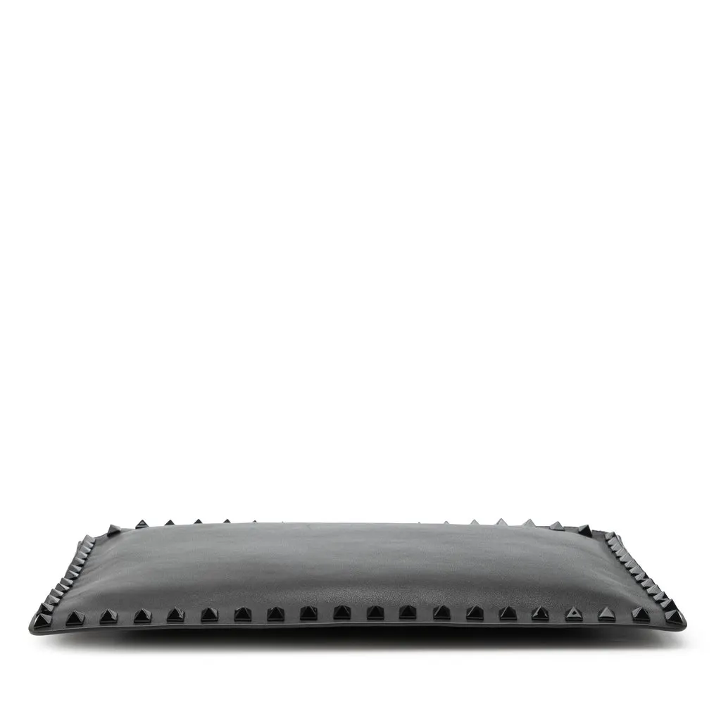 Valentino Leather Rockstud Clutch Black Leather Very good - Inside View