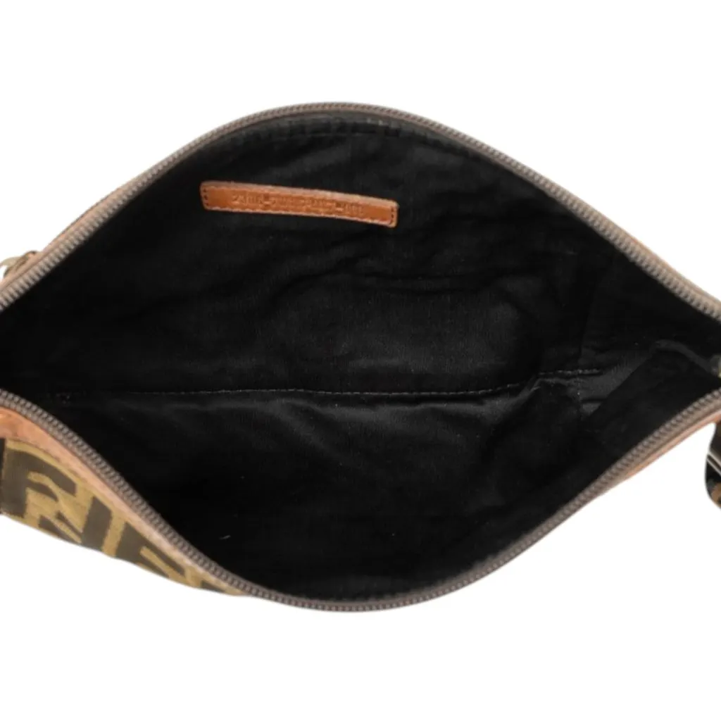 Fendi Zucca Canvas Belt bag Brown Very good - Model View