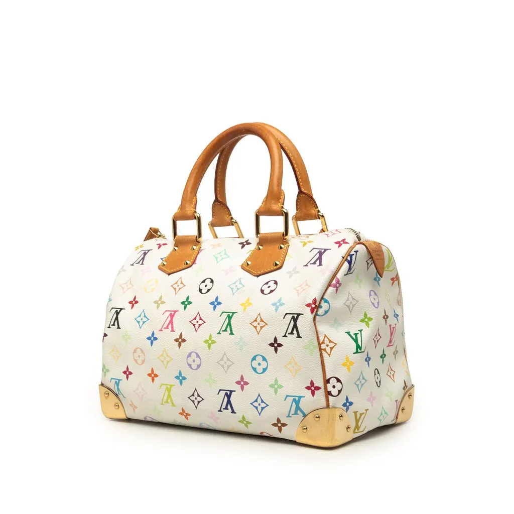 Louis Vuitton Monogram Multicolore Speedy 30 White Very good - Back View