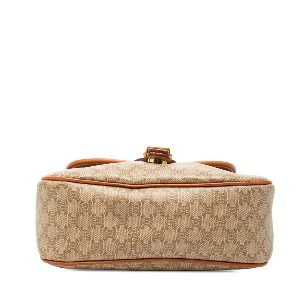 Celine Macadam Coated Canvas Crossbody Beige Canvas Good - Inside View