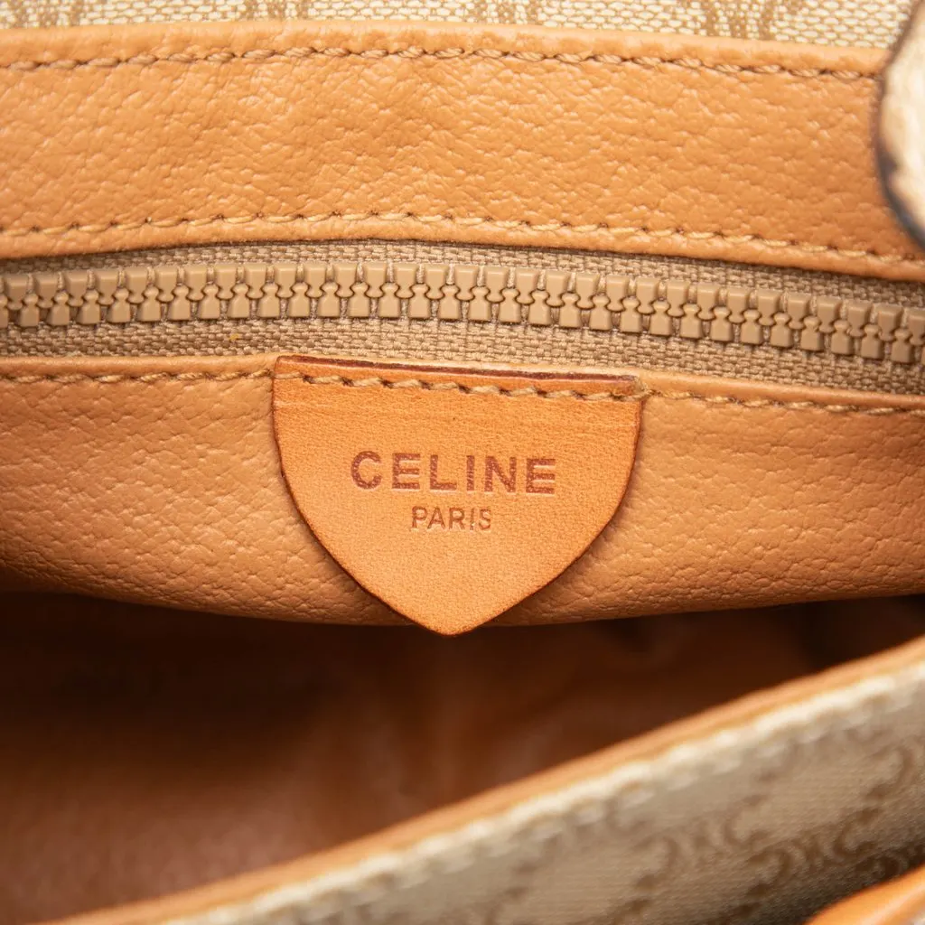 Celine Macadam Coated Canvas Crossbody Beige Canvas Good - Box View