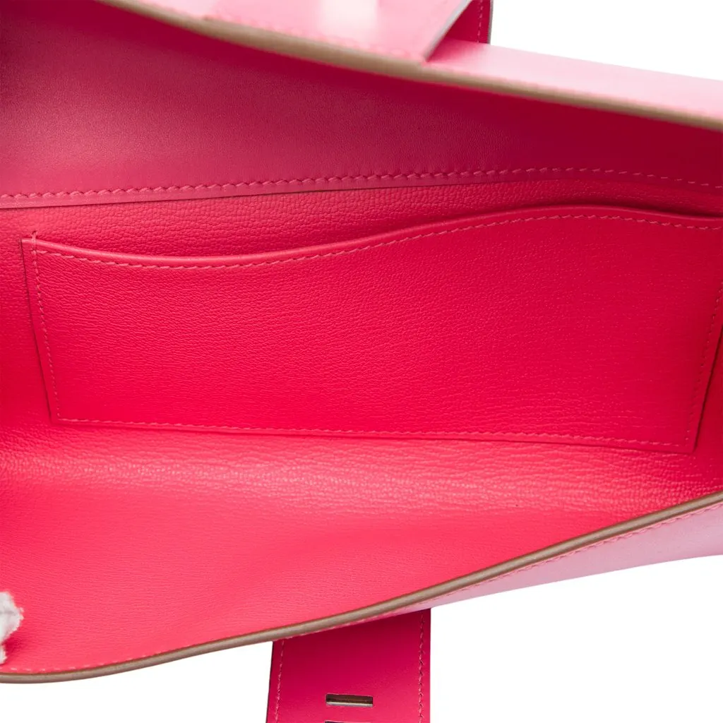 Hermès Tadelakt Medor Clutch 23 Pink Leather Very good - Model View