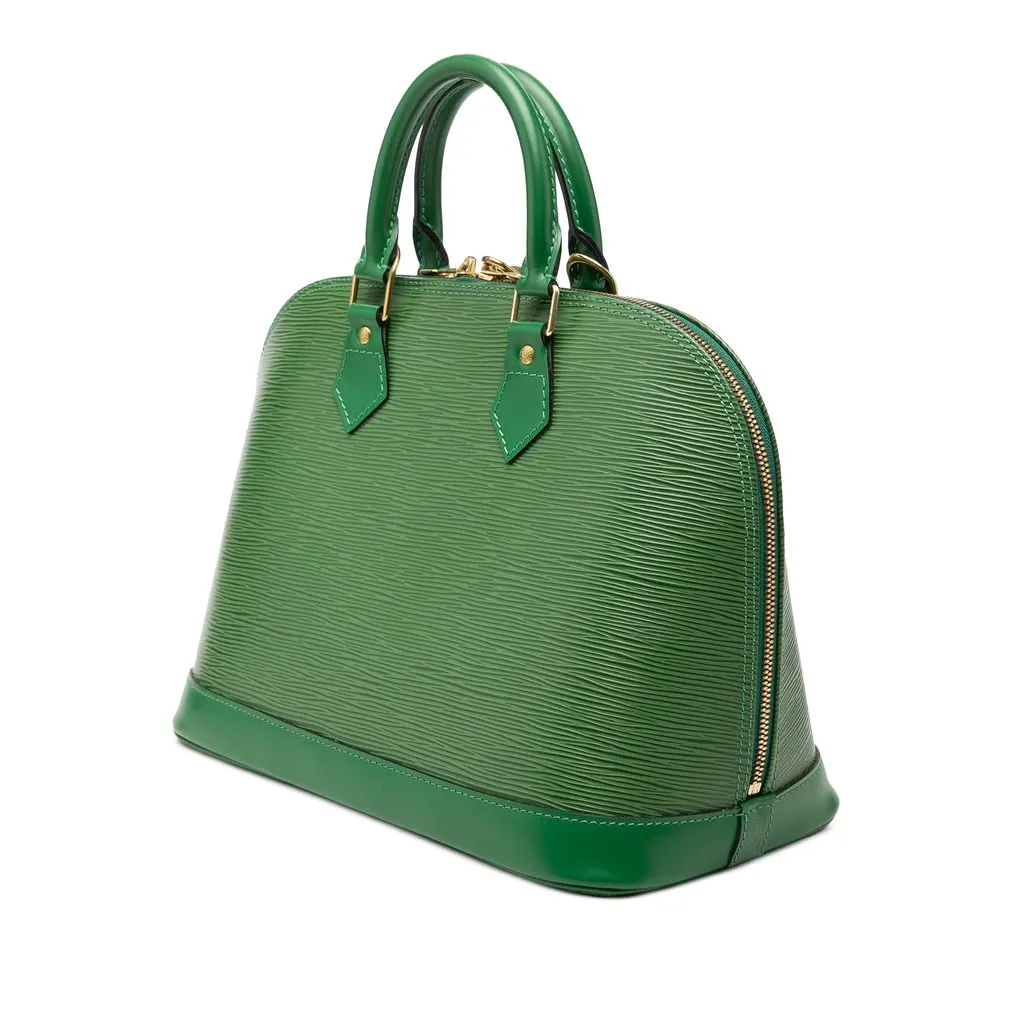 Louis Vuitton Epi Alma PM Green Leather Very good - Back View