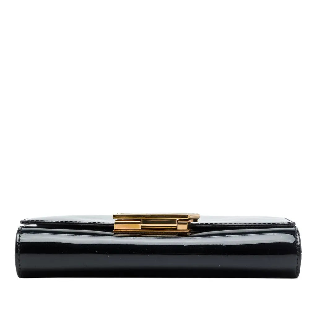 Louis Vuitton Vernis Louise Sliding Chain MM Black Leather Very good - Inside View