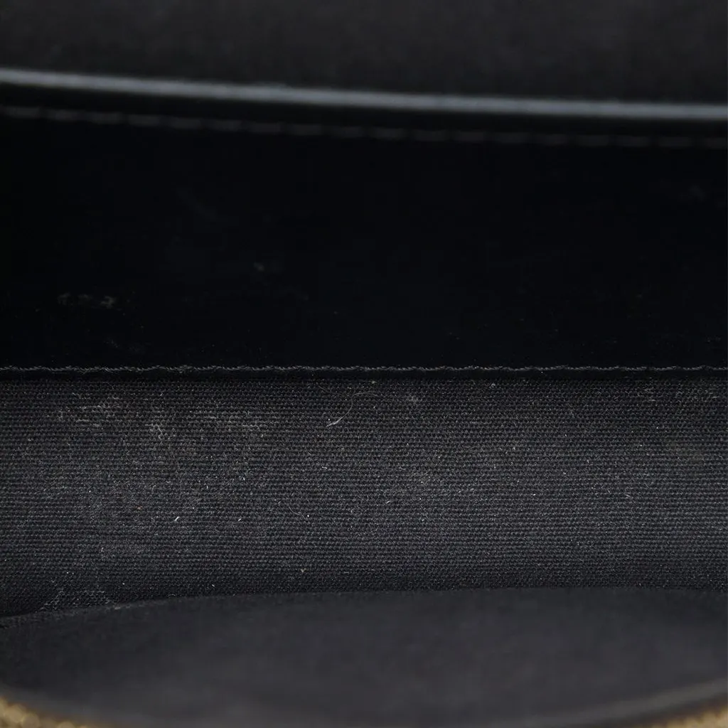 Louis Vuitton Vernis Louise Sliding Chain MM Black Leather Very good - Model View