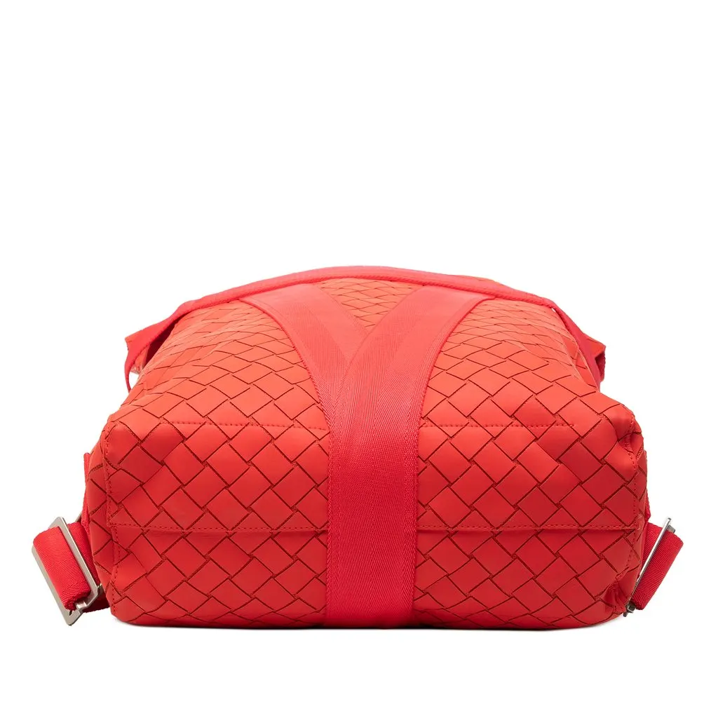 Bottega Veneta Rubber Intrecciato Buffer Backpack Red Polyester Very good - Inside View