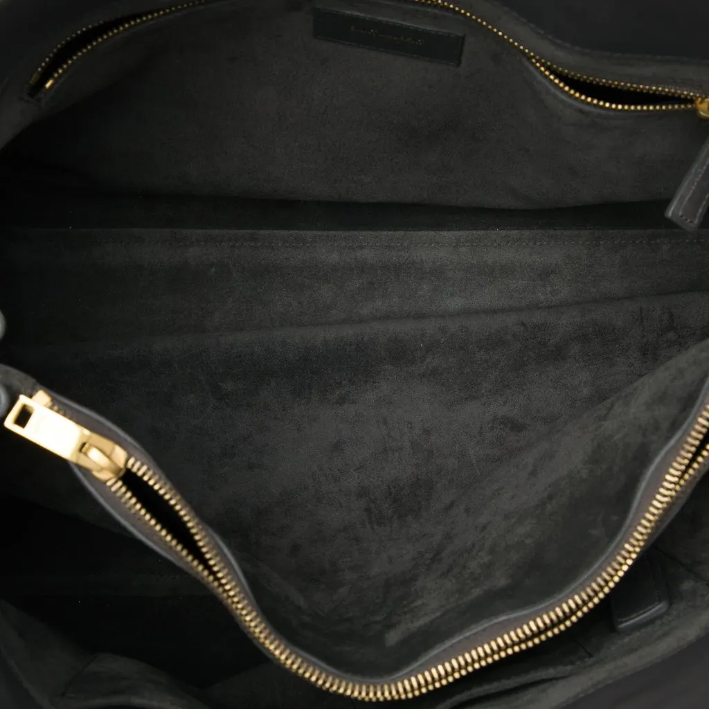 Saint Laurent Large Smooth Calfskin Sac De Jour Tote MultiColor Leather Very good - Model View