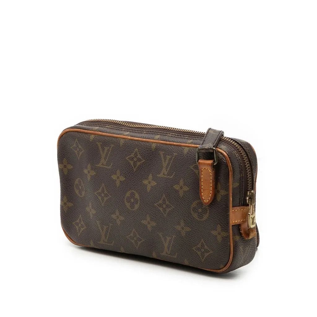 Louis Vuitton Monogram Pochette Marly Bandouliere Brown Very good - Back View