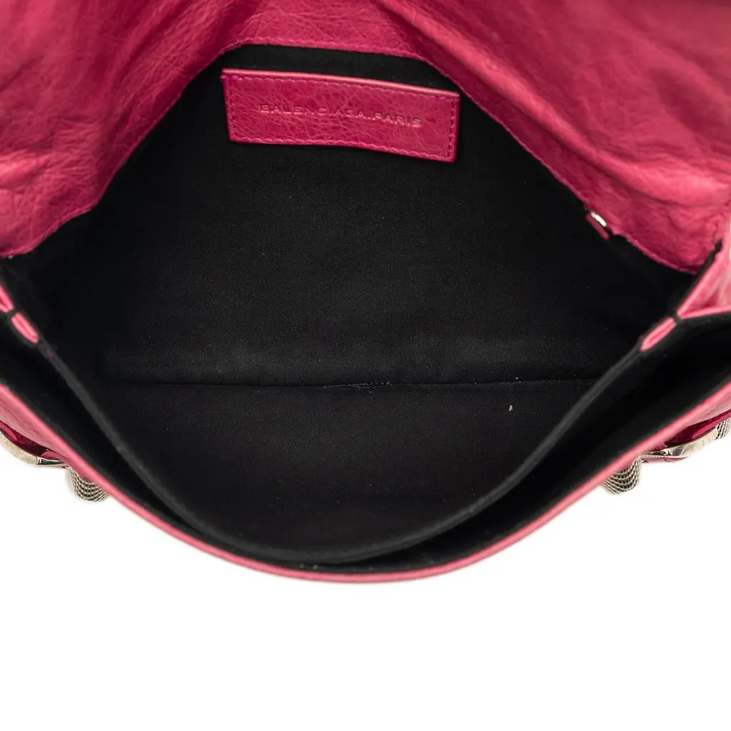 Balenciaga Lambskin Motocross Giant 21 Envelope Clutch Pink Leather Very good - Model View
