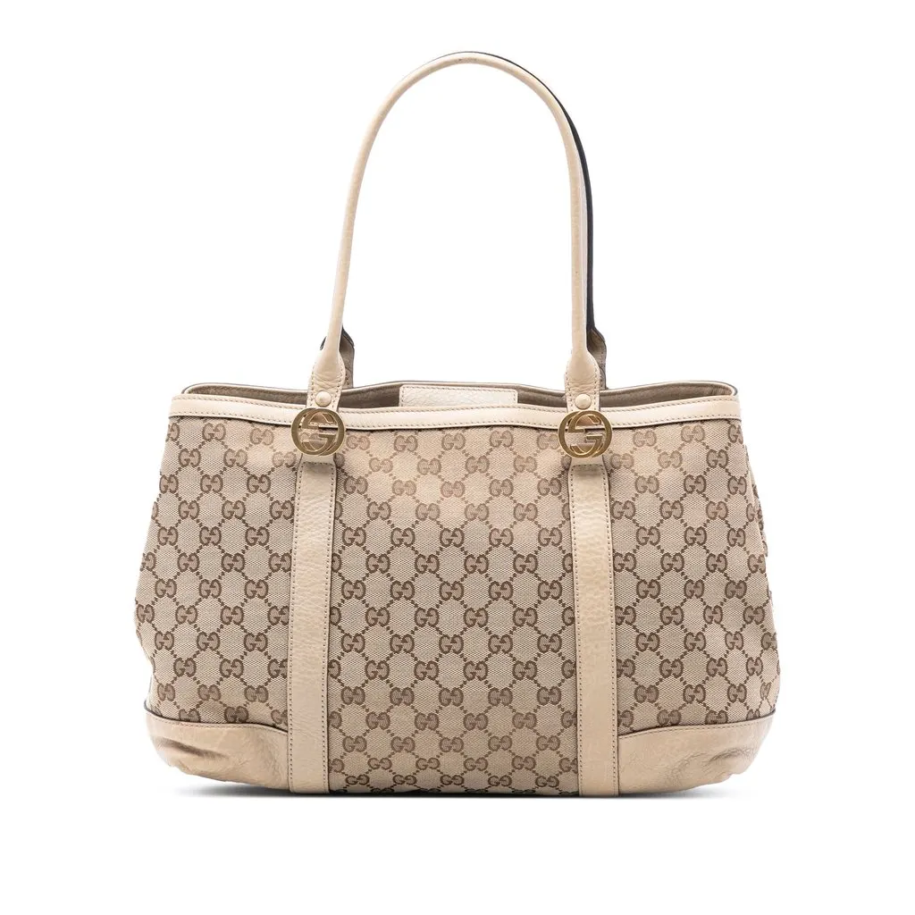 Gucci GG Canvas Miss GG Tote Beige Very good - Front View