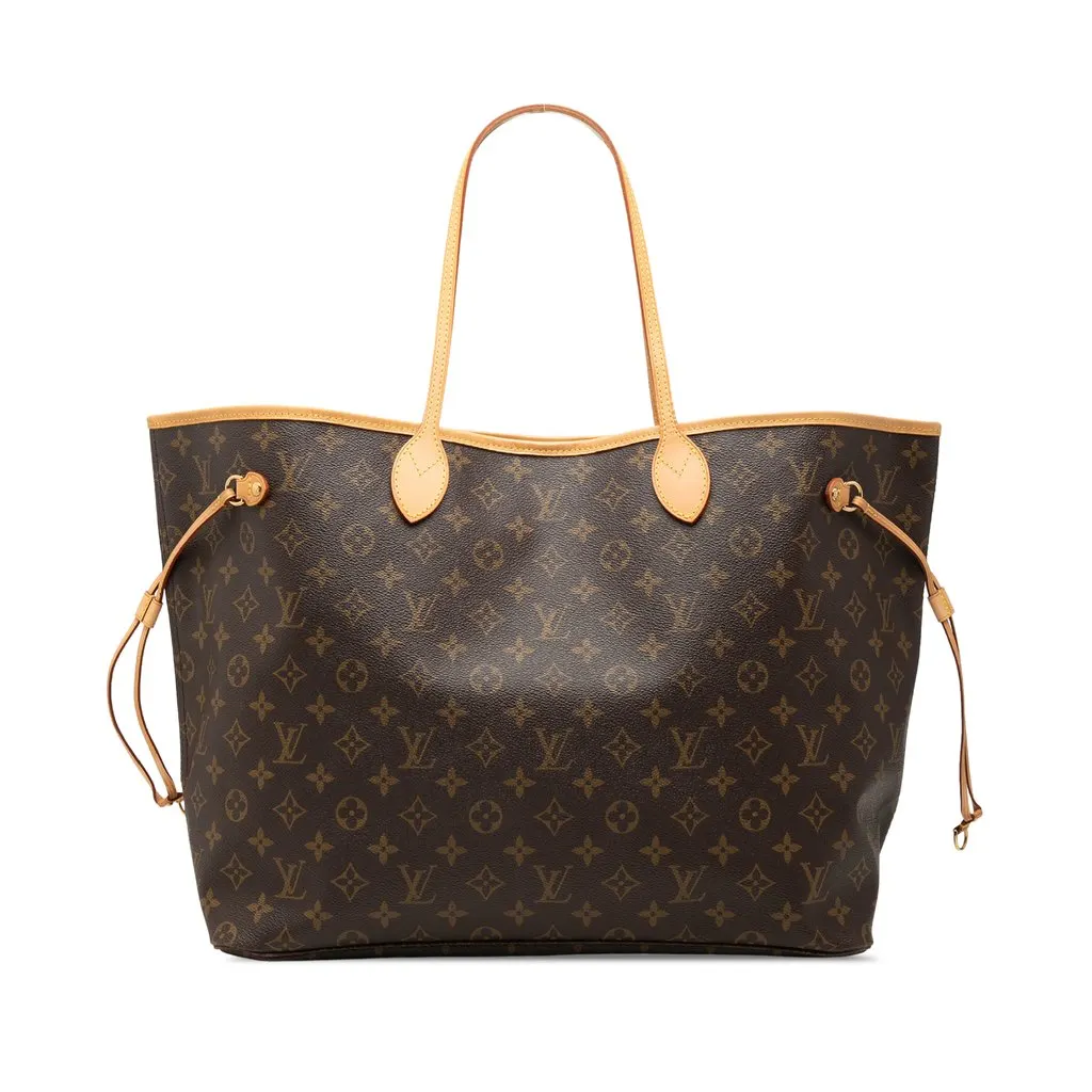 Louis Vuitton Monogram Neverfull GM Brown Very good - Front View