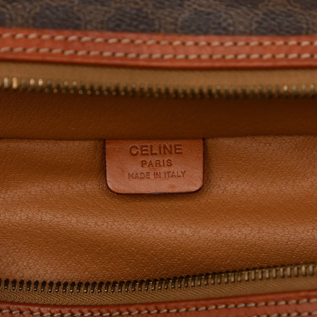 Celine Macadam Coated Canvas Vanity Bag Brown Very good - Box View