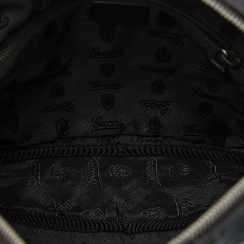 Gucci Guccissima Crossbody Black Leather Very good - Model View