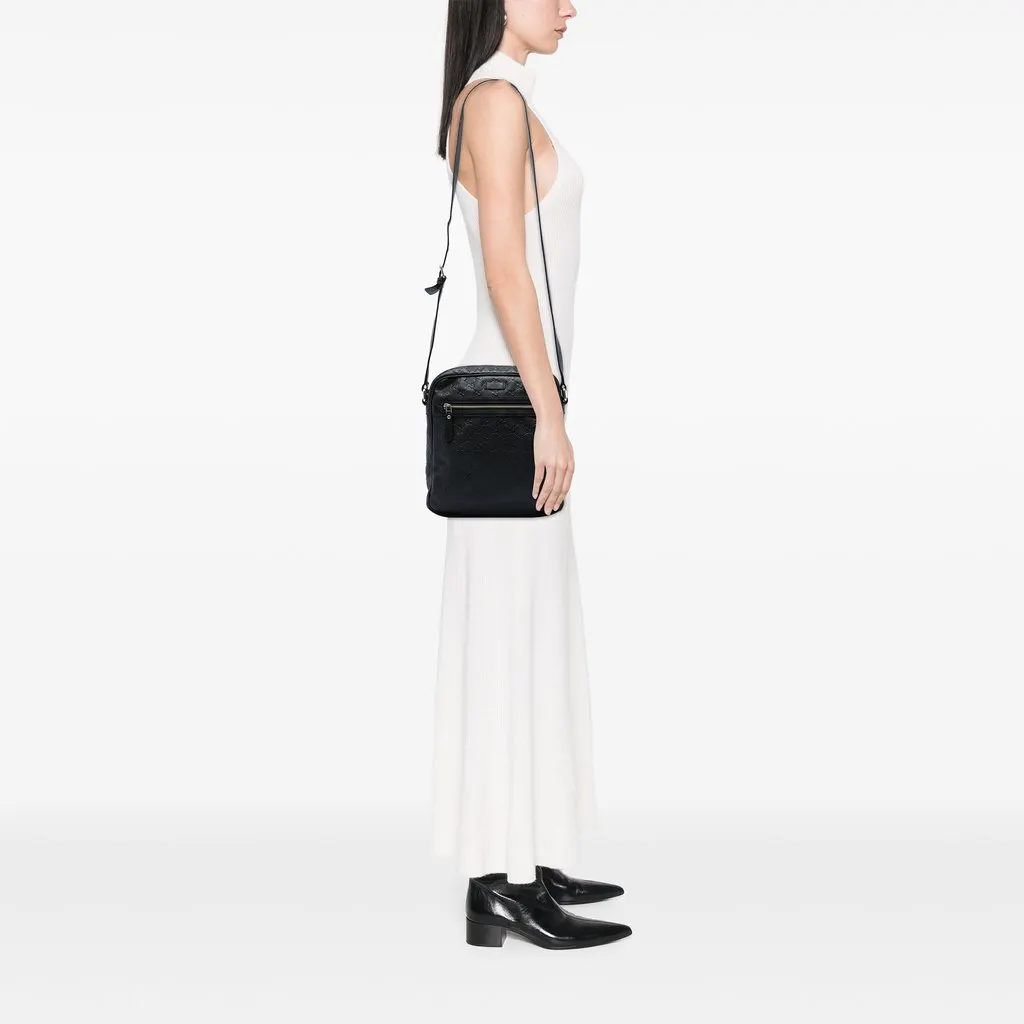Gucci Guccissima Crossbody Black Leather Very good - Box View