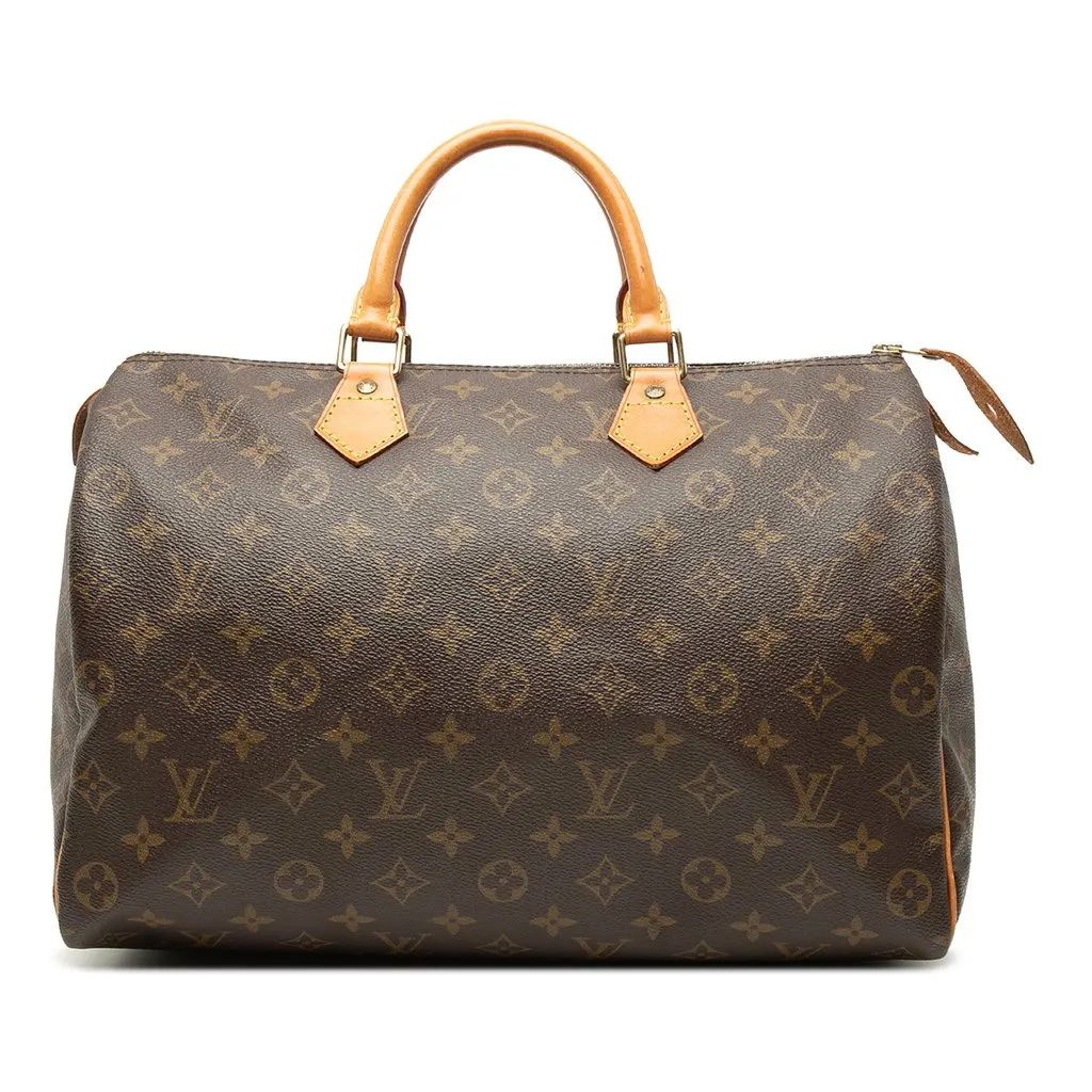 Louis Vuitton Monogram Speedy 35 Brown Very good - Front View