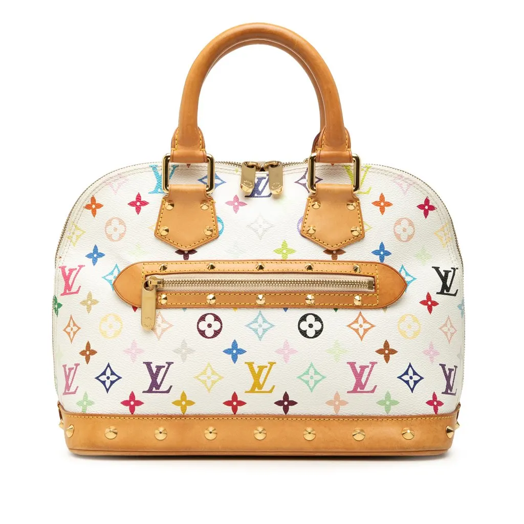 Louis Vuitton Monogram Multicolore Alma PM White Canvas Good - Front View