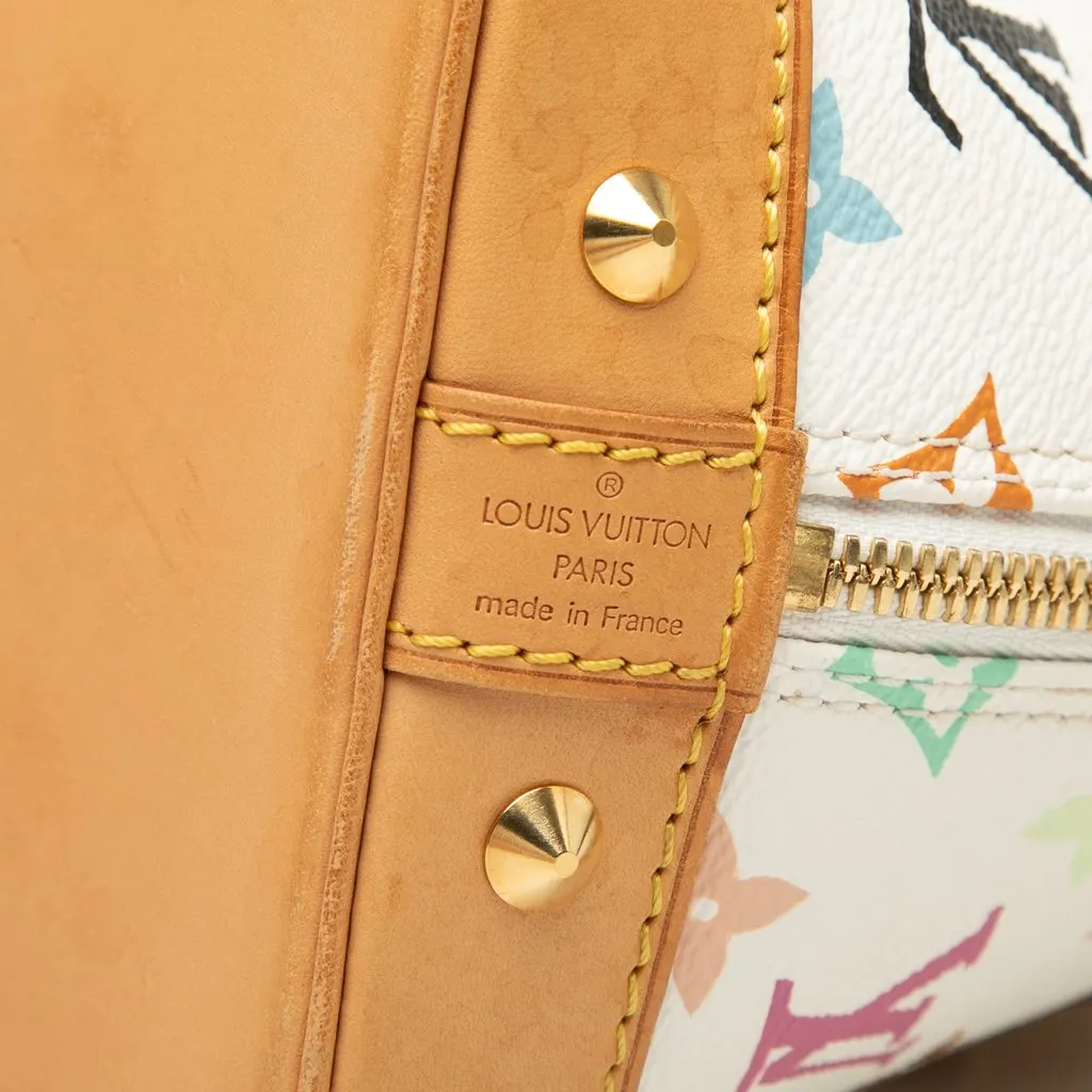 Louis Vuitton Monogram Multicolore Alma PM White Canvas Good - Box View