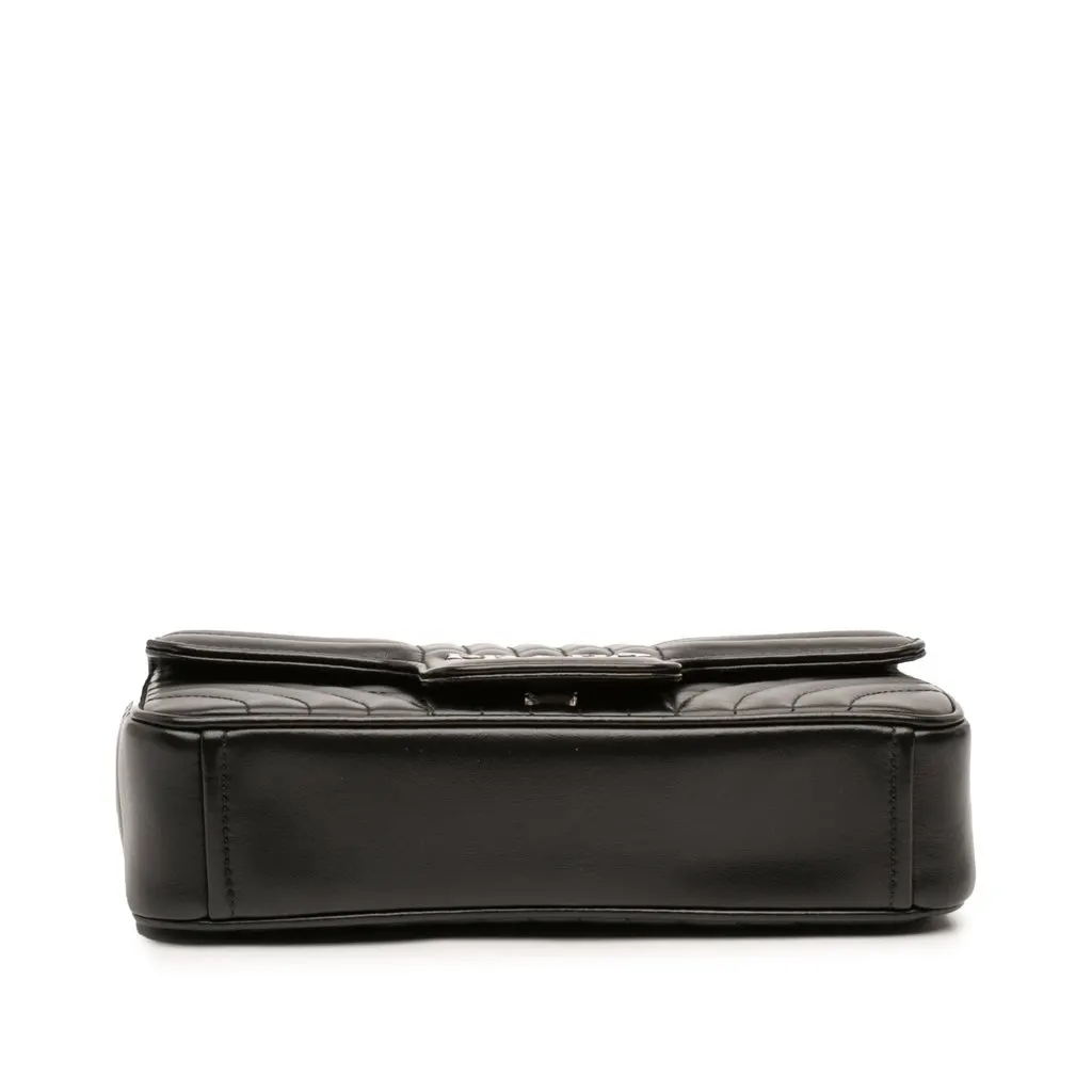 Prada Mini Soft Calf Impunture Diagramme Crossbody Black Leather Very good - Inside View