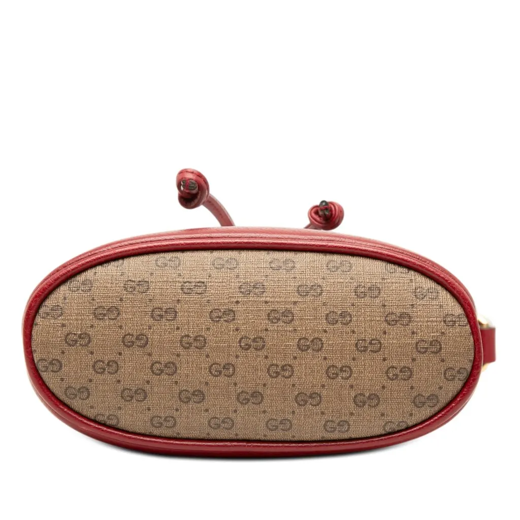 Gucci Micro GG Supreme Doraemon Bucket Bag Beige Very good - Inside View