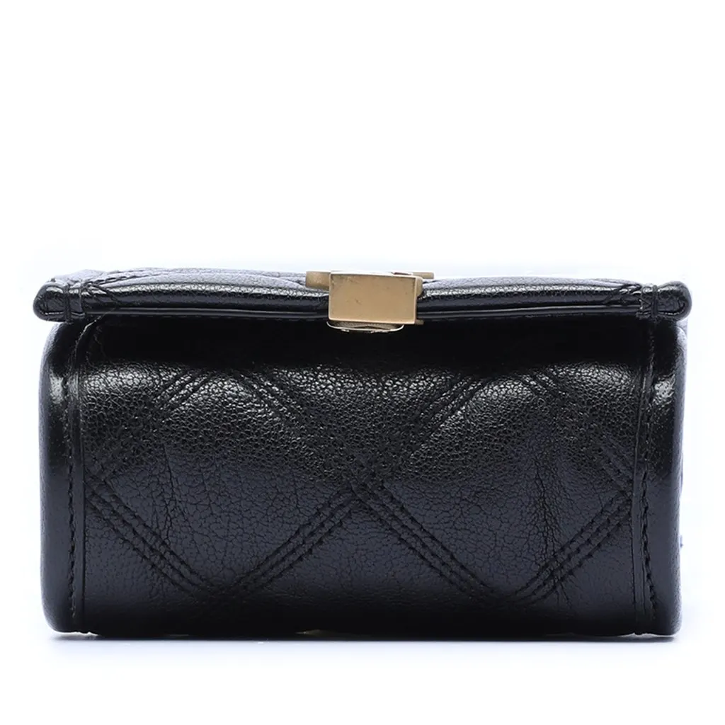 Saint Laurent Baby Quilted Lambskin Becky Belt Bag Black Leather Very good - Inside View