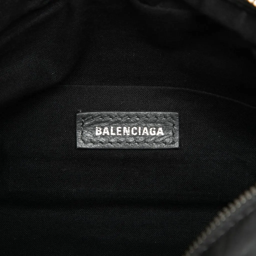 Balenciaga Lambskin Motocross Classic Neo Lift Belt Bag Black Leather Very good - Box View
