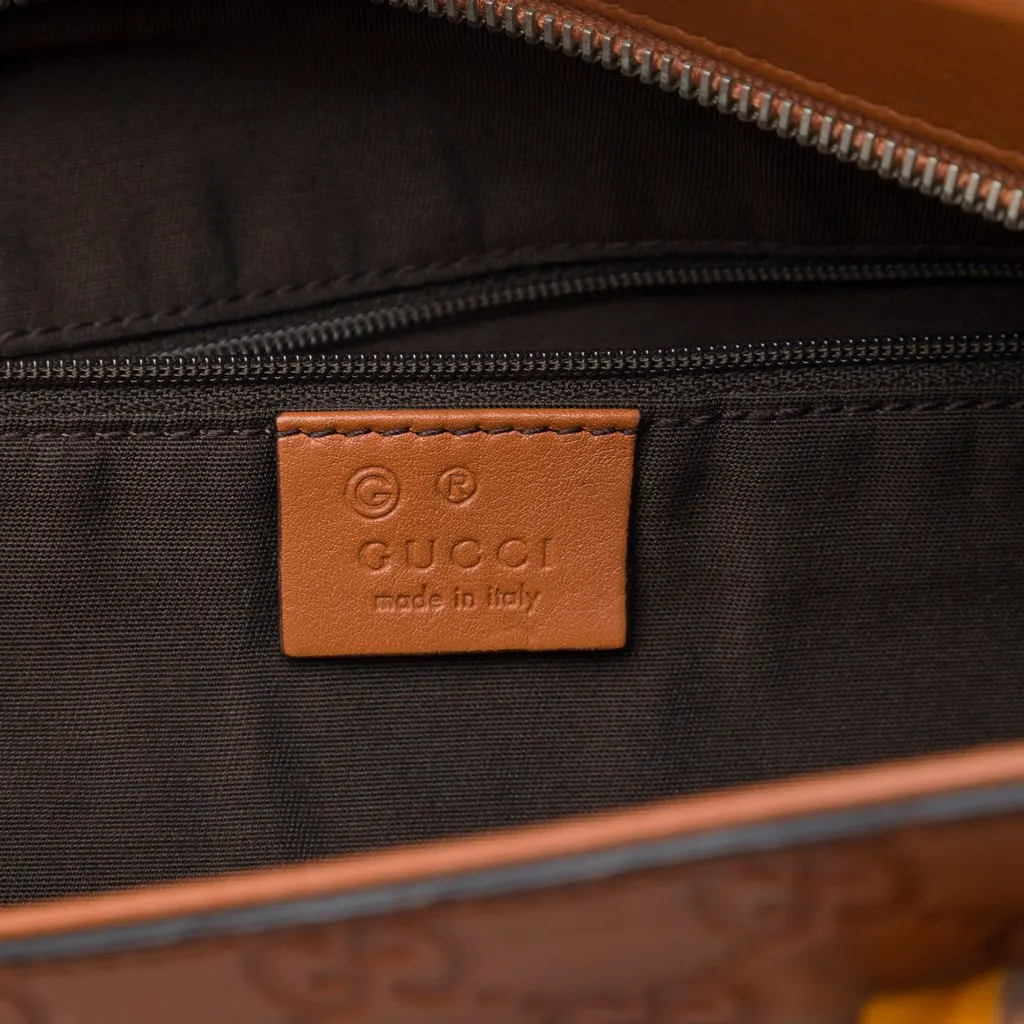 Gucci Guccissima Tender Bamboo Bar Tote Brown Leather Very good - Box View