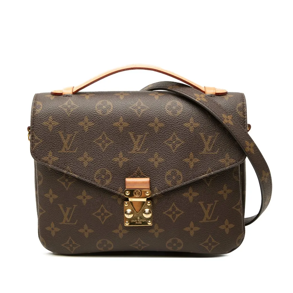Louis Vuitton Monogram Pochette Metis Brown Canvas Very good - Front View