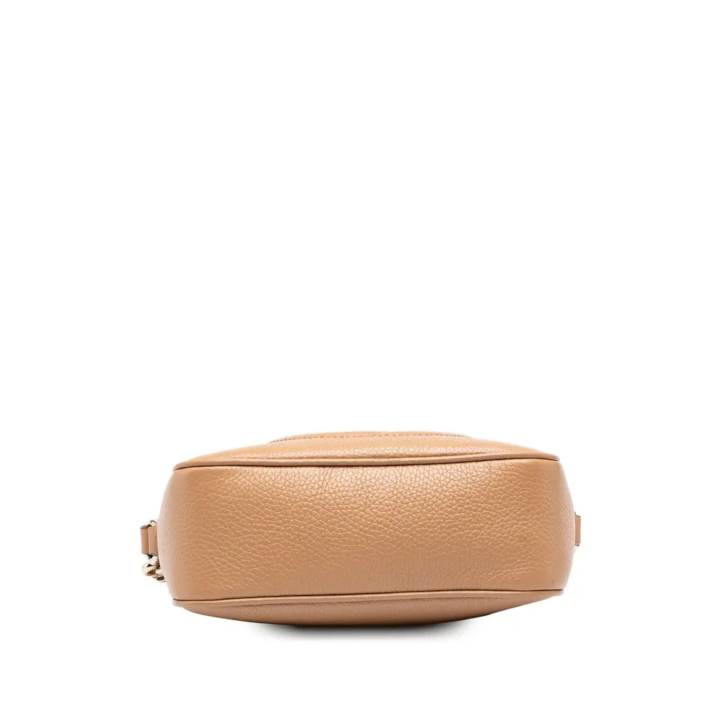 Gucci Leather Soho Disco Crossbody Beige Leather Good - Inside View