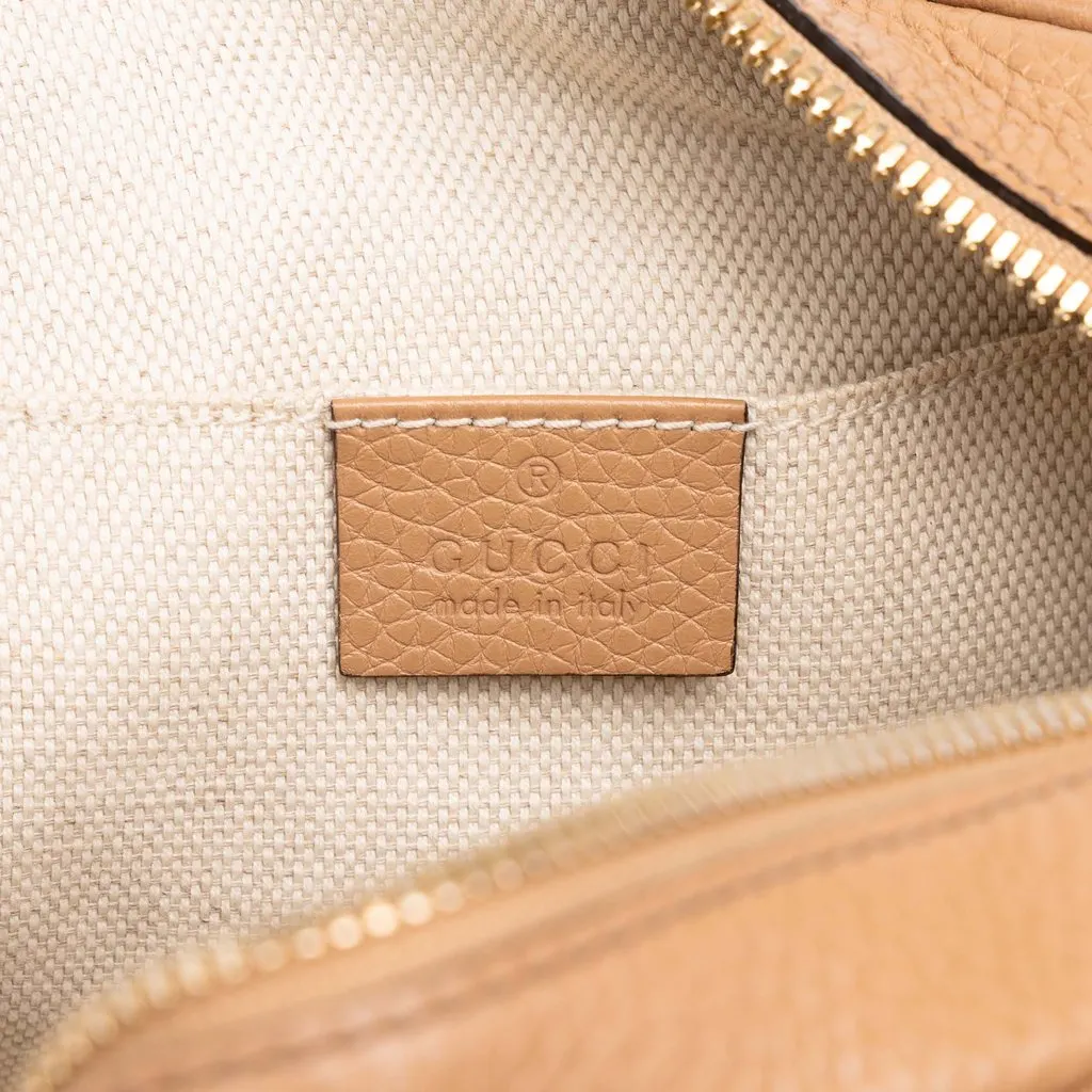 Gucci Leather Soho Disco Crossbody Beige Leather Good - Box View