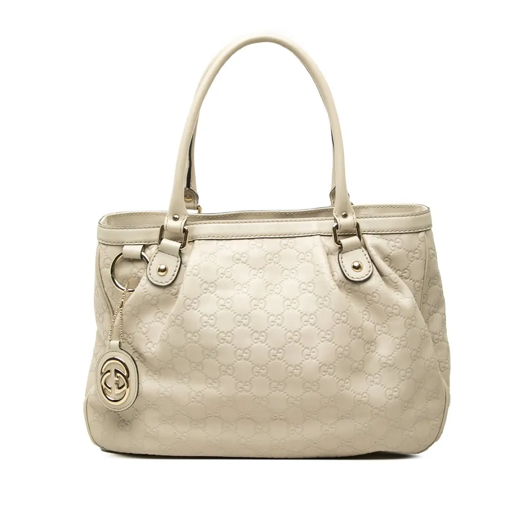 Gucci Guccissima Sukey Tote Brown Leather Very good - Front View