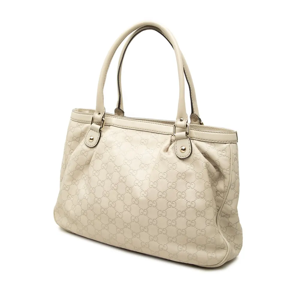 Gucci Guccissima Sukey Tote Brown Leather Very good - Back View