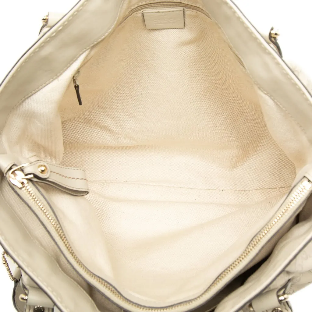 Gucci Guccissima Sukey Tote Brown Leather Very good - Model View