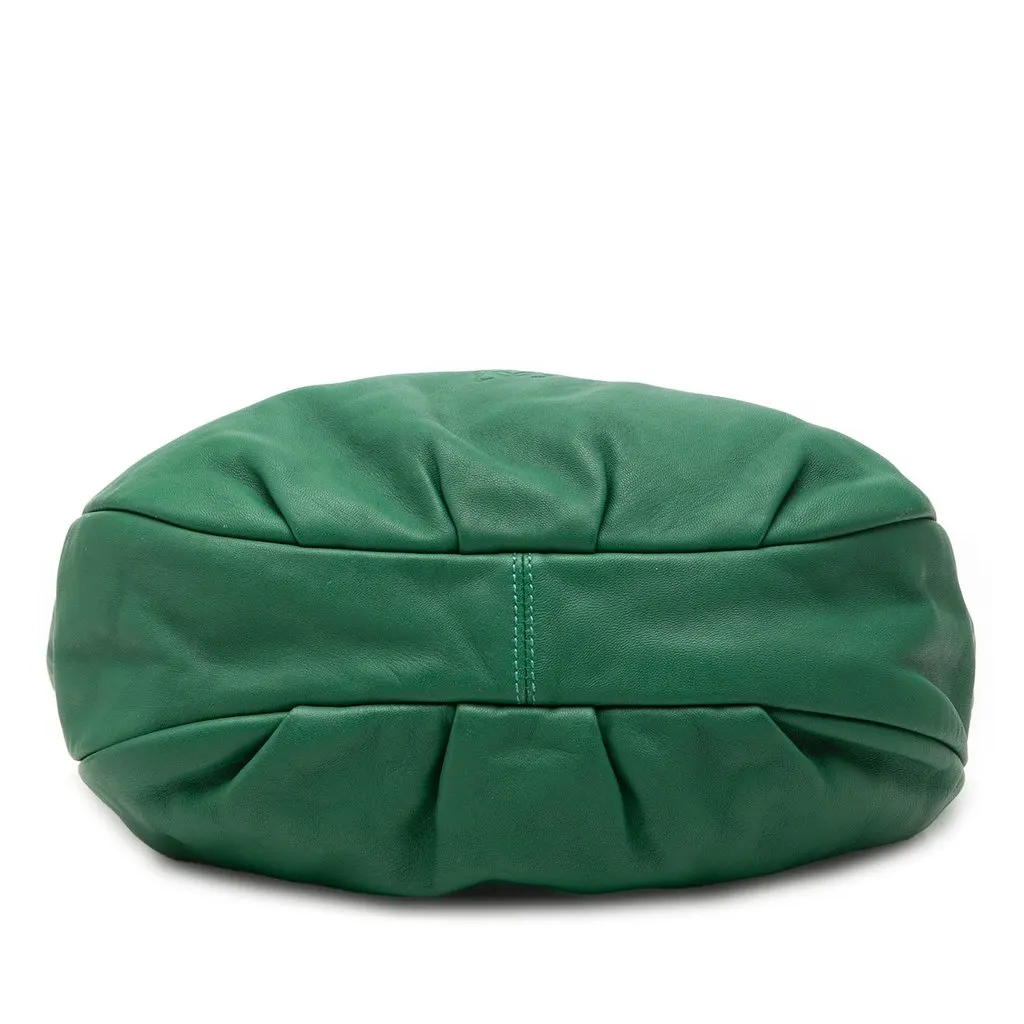 Loewe Nappa Anagram Tassel Hobo Green Leather Very good - Inside View