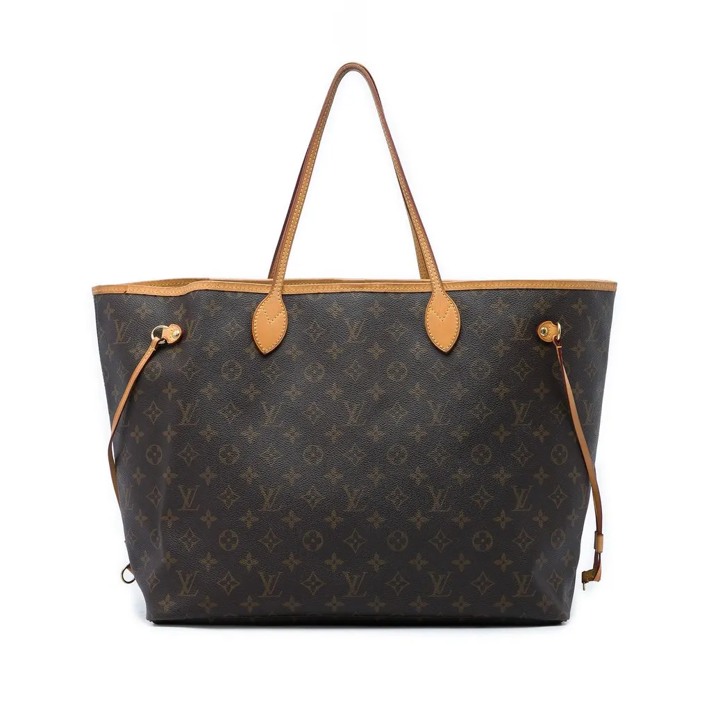 Louis Vuitton Monogram Neverfull GM Brown Very good - Front View