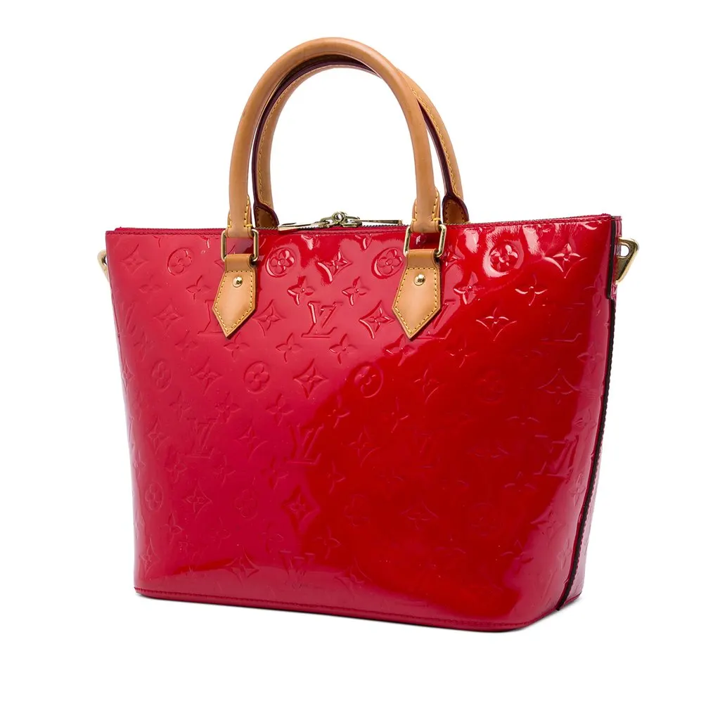 Louis Vuitton Monogram Vernis Montebello MM Red Leather Very good - Back View