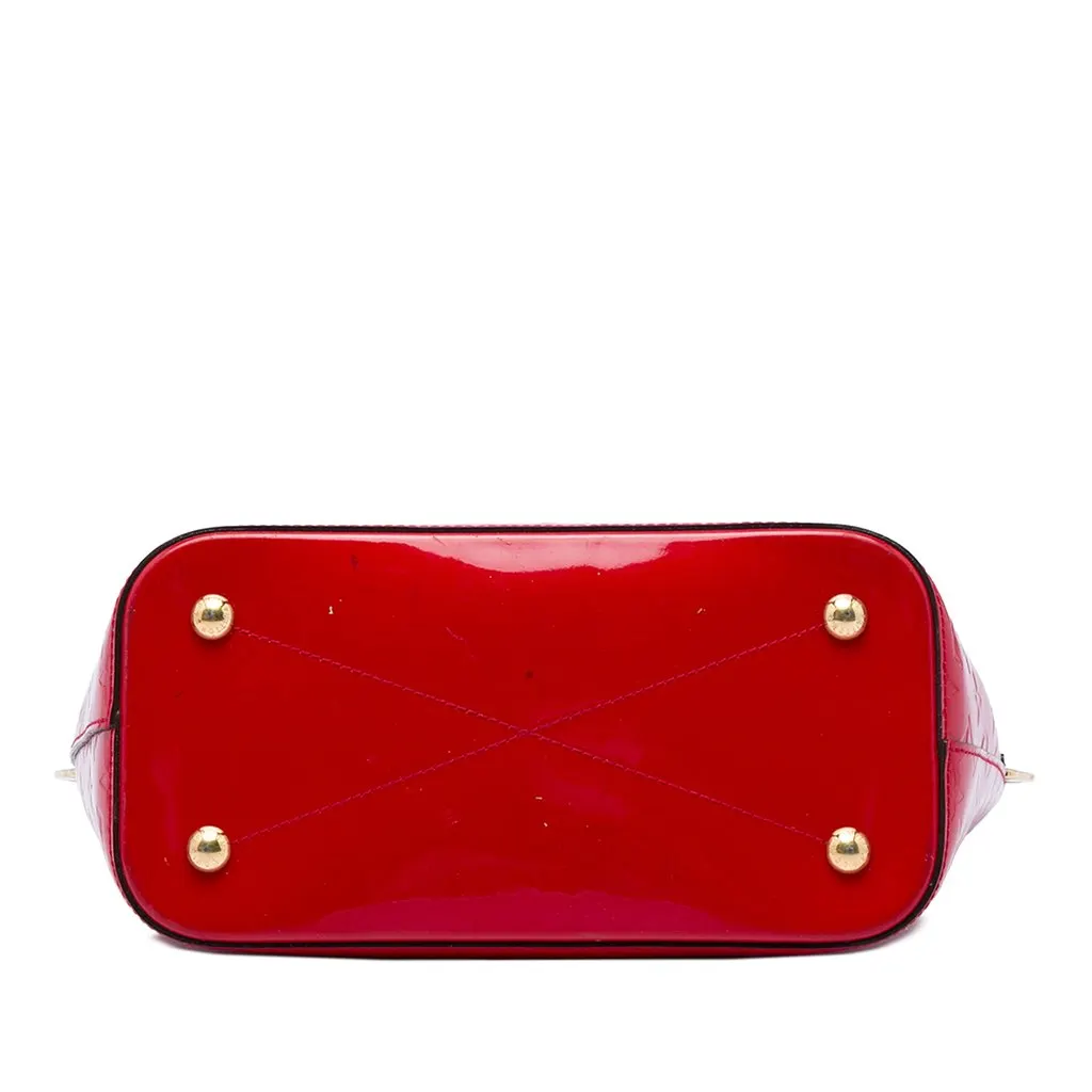 Louis Vuitton Monogram Vernis Montebello MM Red Leather Very good - Inside View