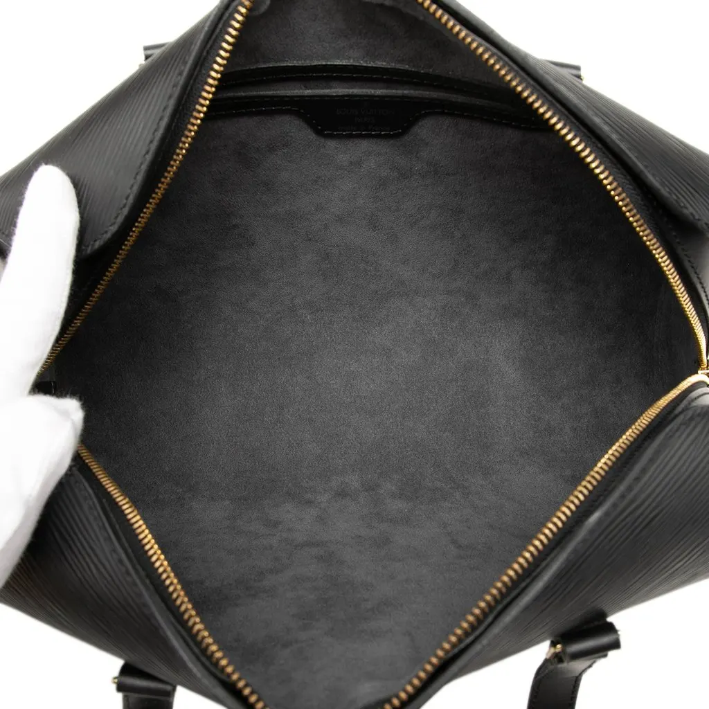 Louis Vuitton Epi Soufflot Black Leather Good - Model View