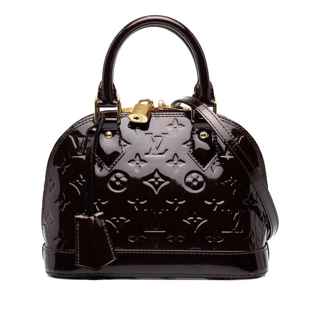Louis Vuitton Monogram Vernis Alma BB Purple Leather Very good - Front View
