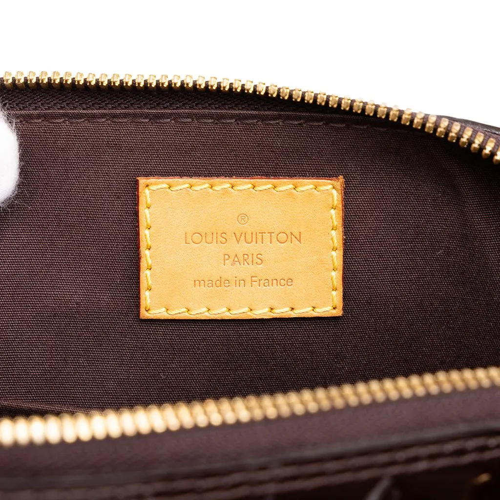 Louis Vuitton Monogram Vernis Alma BB Purple Leather Very good - Box View
