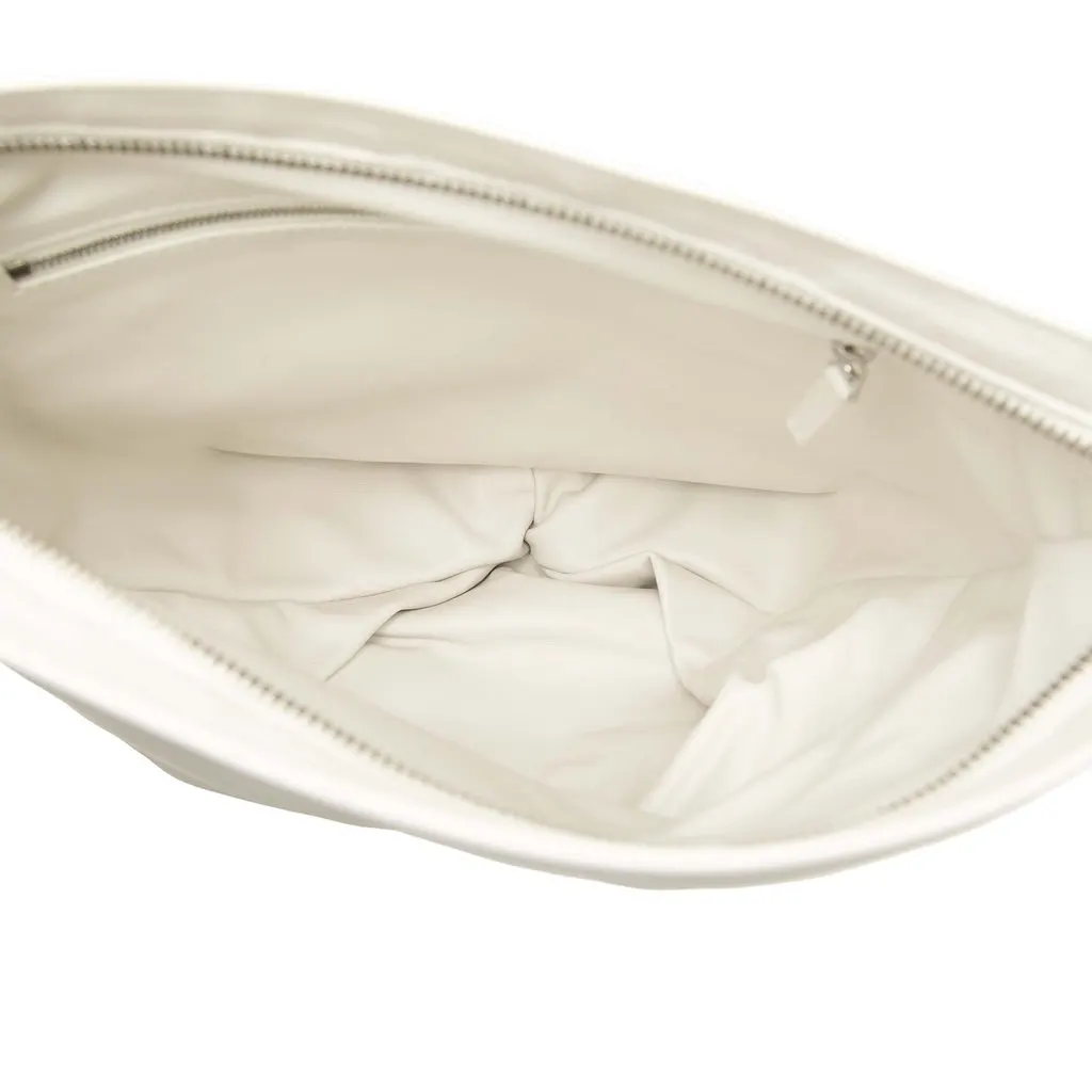 Bottega Veneta Nappa BV Twist Handbag White Leather Very good - Model View