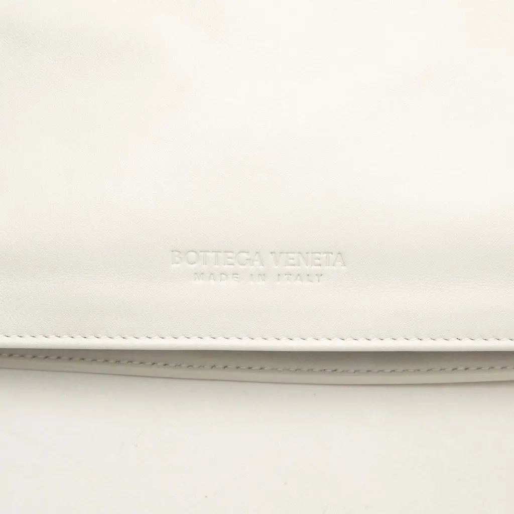 Bottega Veneta Nappa BV Twist Handbag White Leather Very good - Box View