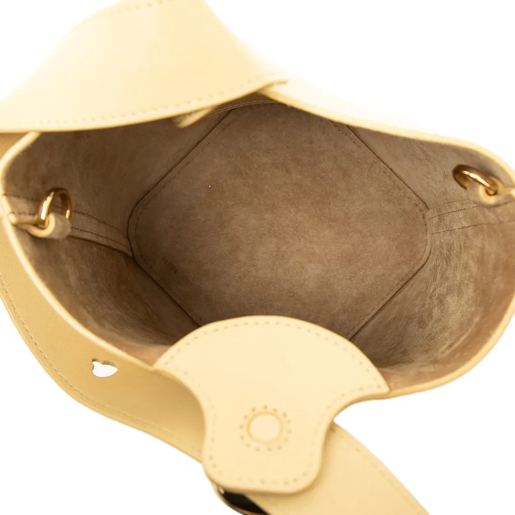 Loewe Mini Calfskin Pebble Bucket Bag Yellow Leather Very good - Model View