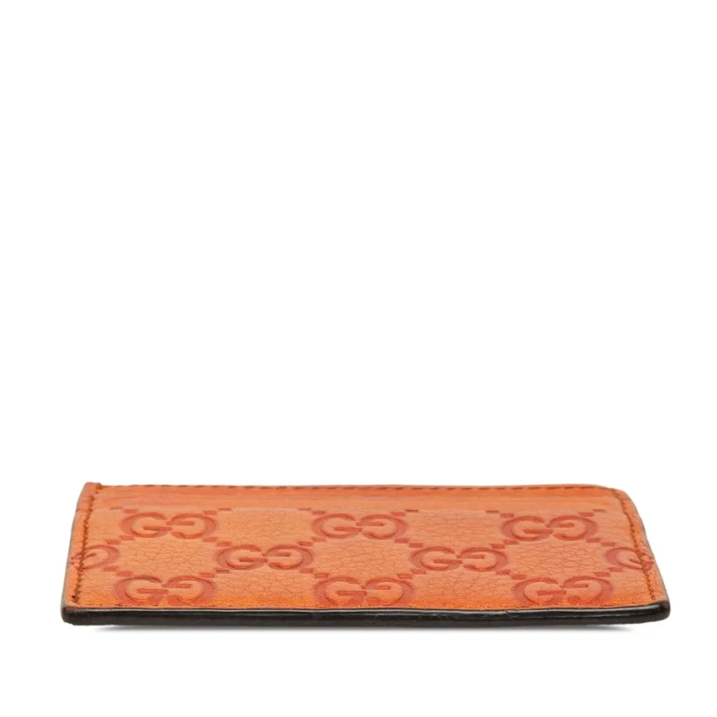 Gucci Guccissima Card Holder Orange Leather Very good - Inside View