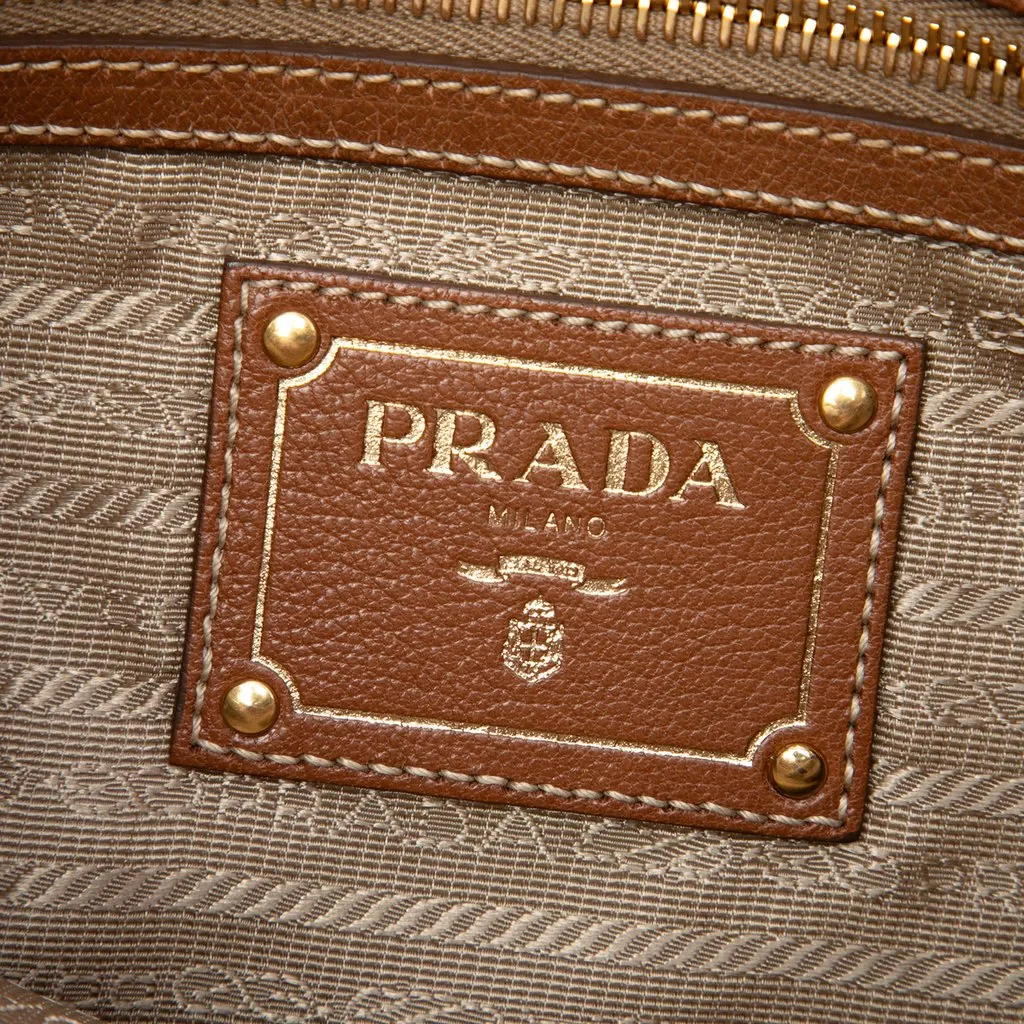 Prada Canvas Canapa Logo Crossbody Beige Very good - Box View
