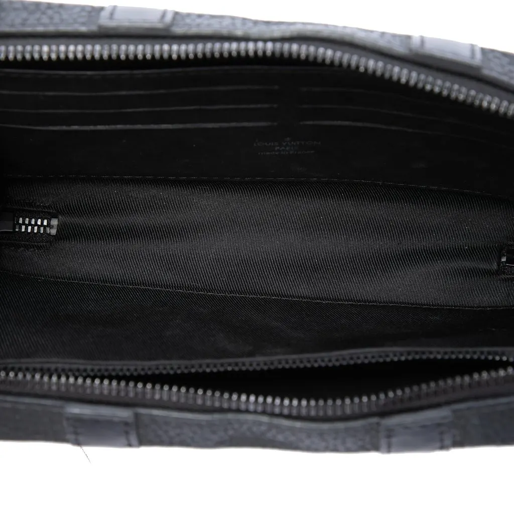 Louis Vuitton Monogram Taurillon Soft Trunk Wallet Black Leather Very good - Model View